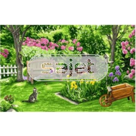 stramin + garnpaket, zomertuin