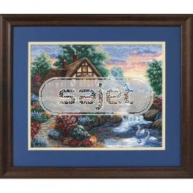 stickpackung engels landhuis met bruggetje