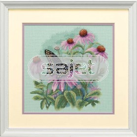 stickpackung vlinder met margrieten