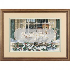 stickpackung drie poezen met vogels