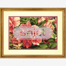 stickpackung rose/rode pioenrozen