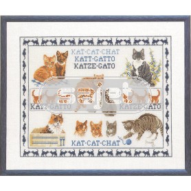 stickpackung franciens katten, collage poezen 