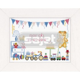 stickpackung eerste verjaardag, gebürt norah