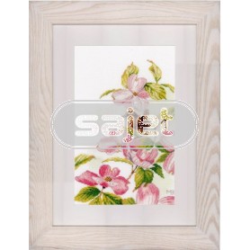 stickpackung marjolein bastin, rose bloemen met vogel