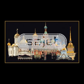 stickpackung st.petersburg op zwart