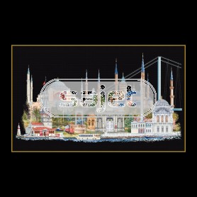 stickpackung istanbul op zwart