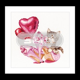 stickpackung valentijns, kitten