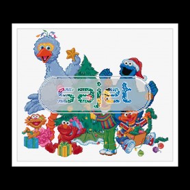 stickpackung sesamstraat, kerstmis