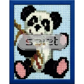 kreuzstichwandbehang panda