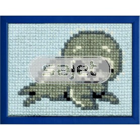 kreuzstichwandbehang zeehondje