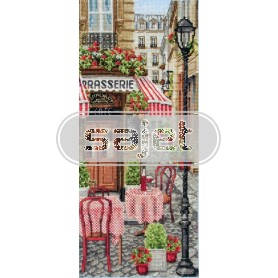 stickpackung stadscene in parijs
