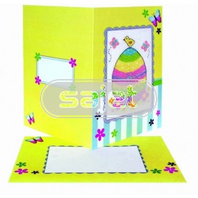 stickpackung glückwunschkarte, ostern