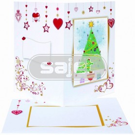 stickpackung glückwunschkarte, weihnachten