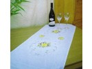 stielstichläufer gele rozen met papavers, wit