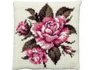 kreuzstichkissen rose rozen