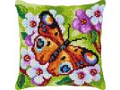kreuzstichkissen vlinder in bloemenveld