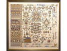 stickpackung sampler, marker, anno 1663
