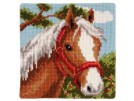 kreuzstichkissen paard in zomersfeer