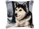 kreuzstichkissen husky