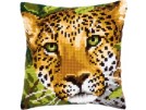 kreuzstichkissen luipaard