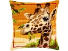 kreuzstichkissen giraffe