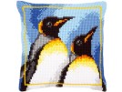 kreuzstichkissen pinguins