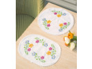 stielstichdeckchen bloemen, wit