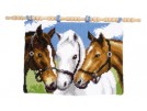 kreuzstichwandbehang drie paarden
