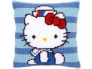 kreuzstichkissen hello kitty, kitty als matroos