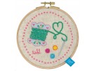 stickpackung lief!, met naald en draad (incl. stickring)