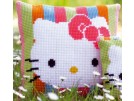 kreuzstichkissen hello kitty, pastelstripes
