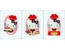 stickpackung hello kitty, in de bakkerij drieluik
