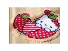 knüpfdecke hello kitty, in de paraplu