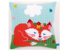 kreuzstichkissen slapend vosje
