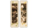 stickpackung lesezeichen (2 st.) puppy en kitten