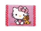 knüpfdecke hello kitty, met puppy