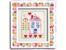 stickpackung huis in pastelkleuren (incl. p.p.)