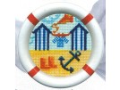 stickpackung maritiem, stkantehuisjes-2 (incl. rahmen)