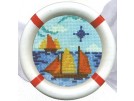stickpackung maritiem, zeilboten (incl. rahmen)