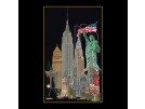 stickpackung new york op zwart
