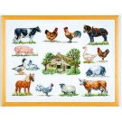 stickpackung bauernhof met dieren