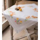 kreuzstichdecke pasen/voorjaar, wit