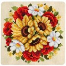 kreuzstichkissen bloemen