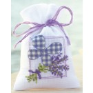 stickpackung kräutertütchen, lavendeltakjes met vlinder