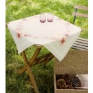 kreuz/stielstichdecke magnolia, ecru