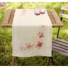 kreuz/stielstichläufer magnolia, ecru