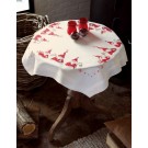 kreuzstichdecke drie kerstmannen, ecru