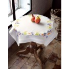 stielstichdecke gekleurde bladeren, wit