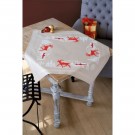 kreuzstichdecke noorse winter, beige