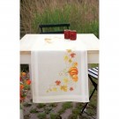 kreuzstichläufer pompoenen, ecru